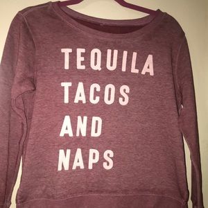 Burgundy Quote sweatshirt